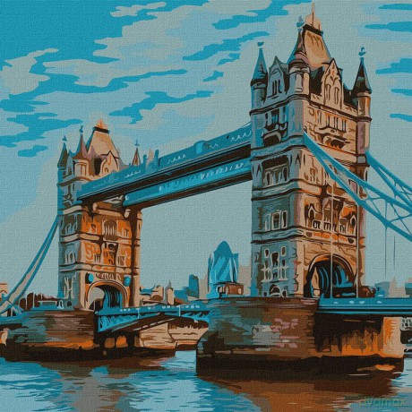 Malowanie po numerach - Tower Bridge 50x50 cm
