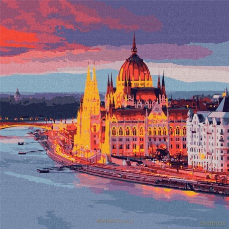 Malowanie po numerach - Ulubiony Budapeszt 50x50 cm