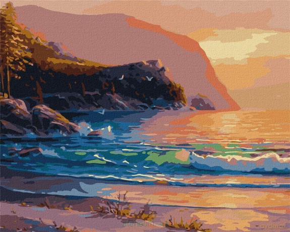 Malowanie po numerach - Wieczorny blask 40x50 cm