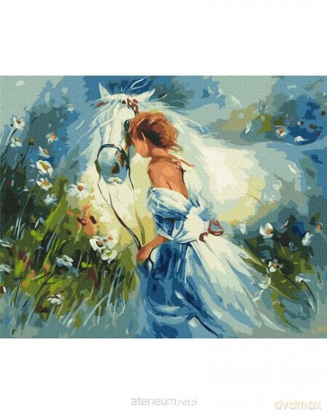 Malowanie po numerach - Wiosenny spacer 40x50 cm