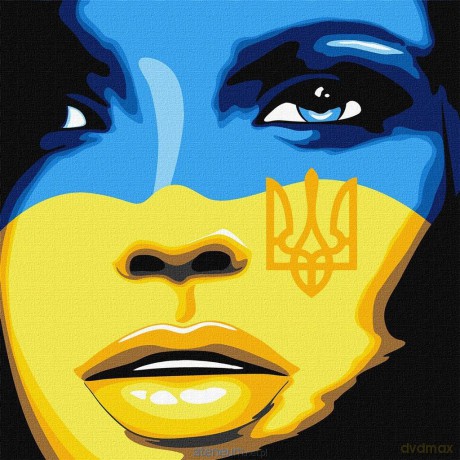 Malowanie po numerach - Wolna Ukraina 40x40 cm