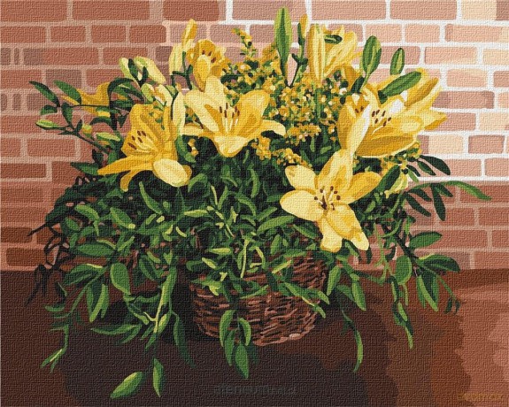 Malowanie po numerach - Wykwintne lilie 40x50 cm