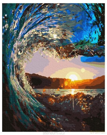Malowanie po numerach - Zachód słońca 40x50 cm