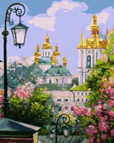 Malowanie po numerach - Złoty Domed Kijów..40x50 cm