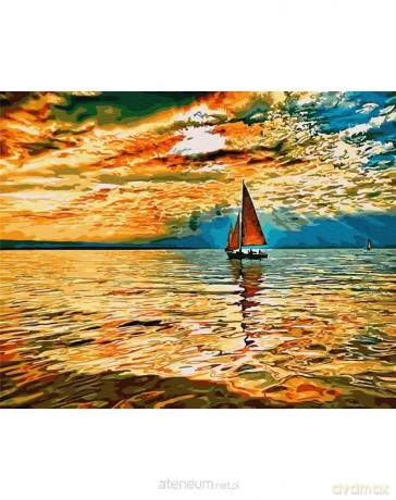 Malowanie po numerach - Żaglówka 40x50 cm