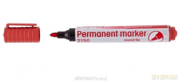 Marker 2150 perm. okrągły czerwony (12 szt)
