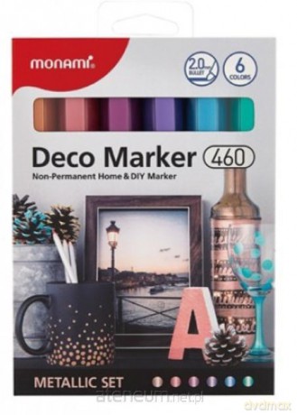 Marker Deco 460 6 kol metalicznych