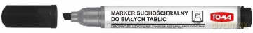 Marker do tablic ścięty czarny (10 szt)