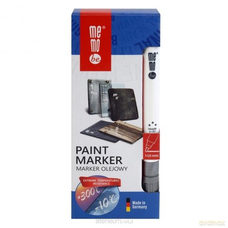Marker olejny 1-1,5mm srebrny (10 szt)