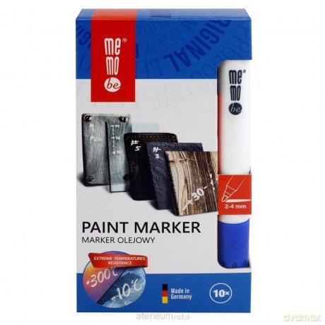 Marker olejny 2-4mm niebieski (10 szt)