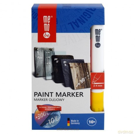 Marker olejny 2-4mm żółty (10 szt)