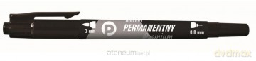 Marker perman. czar. 2 końcówki (12 szt.) KM501-V2