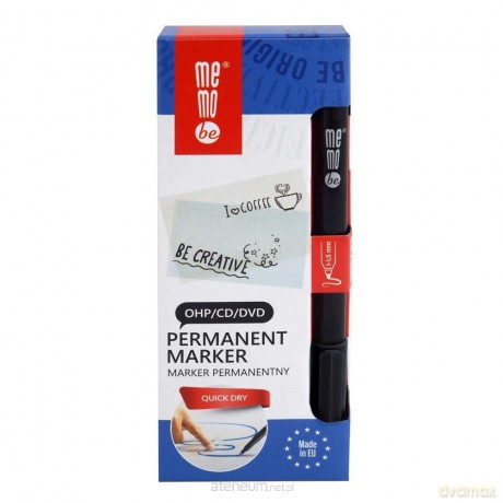 Marker permanent. 1-1,5mm czarny (10 szt)