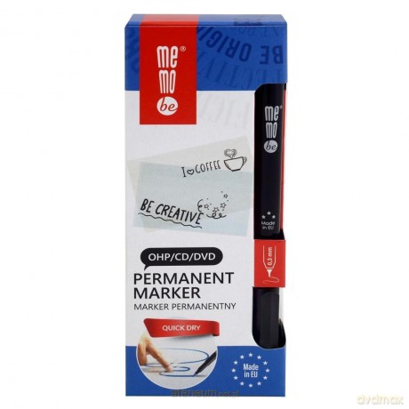 Marker permanentny 0,3mm czarny (10 szt)