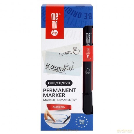 Marker permanentny 0,5mm czarny (10 szt)