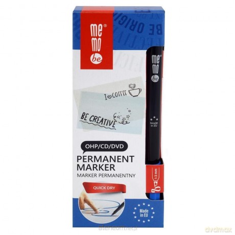Marker permanentny 1-3mm niebieski (10 szt)