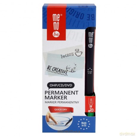 Marker permanentny 1-3mm zielony (10 szt)