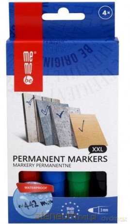Marker permanentny 3mm 4 kolory