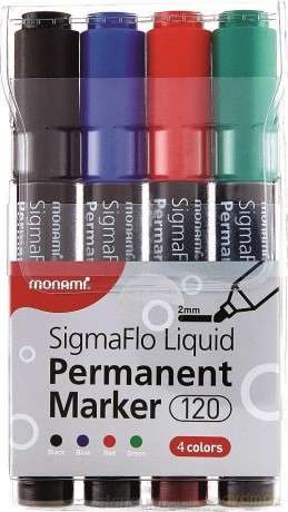 Marker permanentny 4 kolory