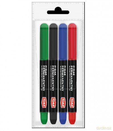 Marker permanentny 4 szt