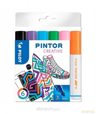 Marker permanentny Pintor Fun 6 kolorów