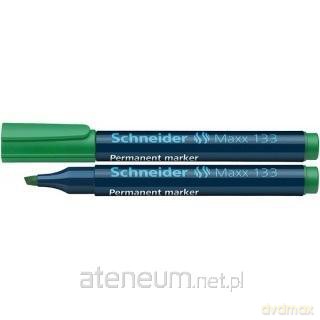 Marker permanentny ścięty zielony (10 szt)