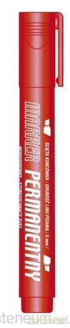 Marker pernamentny czerwoni KM101-CS (12 szt)