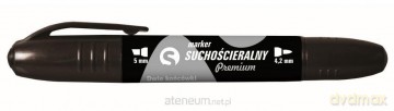 Marker suchoś. czarny 2 końcówki (12 szt.) KM504-V2