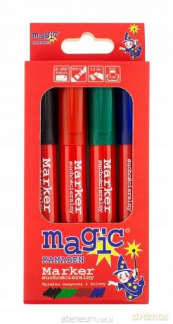 Marker suchościeralny Magic 4 kolory