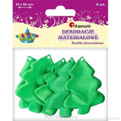 Materiałowe choinki 6 szt
