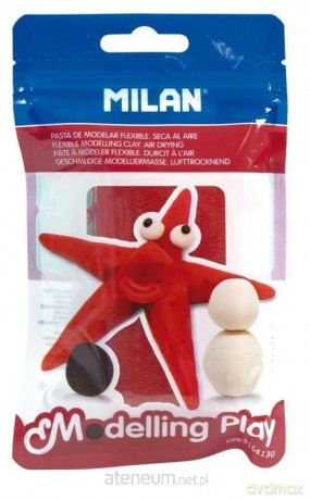 Modelina AIR-DRY samoutwardzalna 100g czerwona