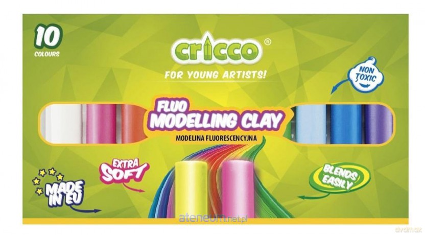 Modelina fluorescencyjna 10 kolorów