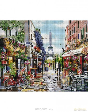Mozaika diamentowa - Kwiatowy Paryż 40x50 cm