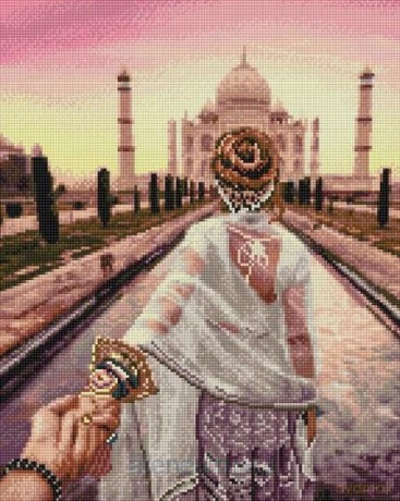 Mozaika diamentowa - Taj Mahal 40x50 cm