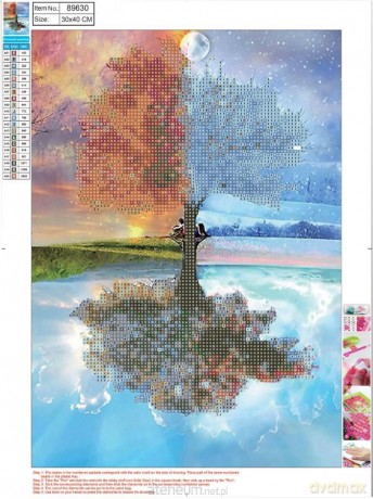 Mozaika diamentowa 5D 30x40 cm Seasons 89630