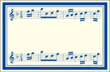 Naklejki dekoracyjne ETK 217 Muzyka 6 szt