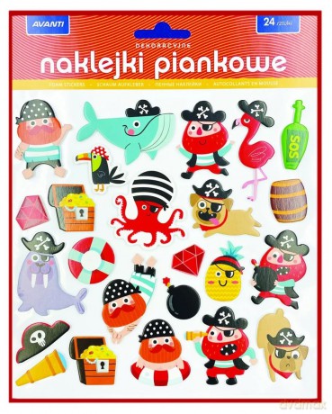 Naklejki dekoracyjne piankowe MIX