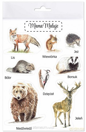 Naklejki duże Zwierzęta leśne 1