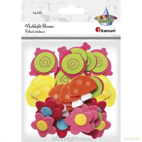 Naklejki filcowe 3D mix 24 szt