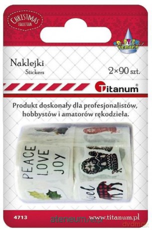 Naklejki na taśmie Boże Narodzenie mix 2 szt.