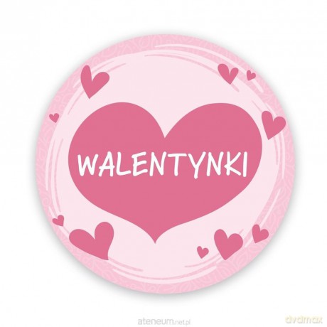 Naklejki okolicznościowe - Walentynki Serca 24 szt