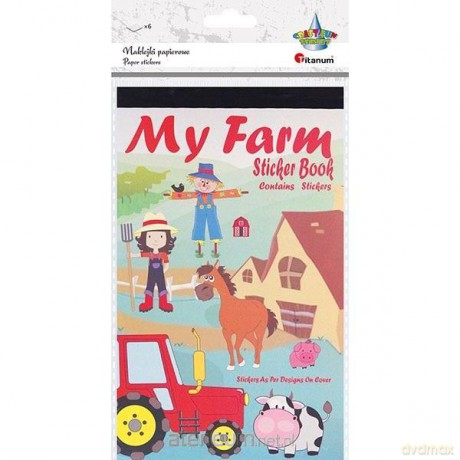 Naklejki papierowe 6 plansz farma mix 174 szt