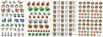 Naklejki papierowe Mini MKJ-014- Natura 2 (100 szt)