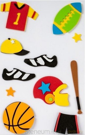 Naklejki piankowe 3D 3 cm - Sport (9 szt)