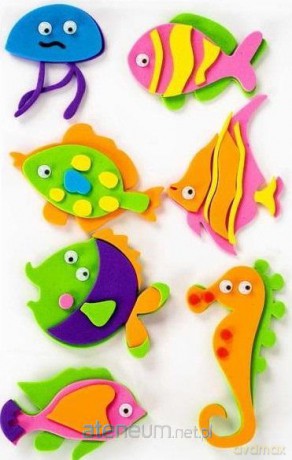 Naklejki piankowe 3D 3-6 cm - Ocean (7 szt)
