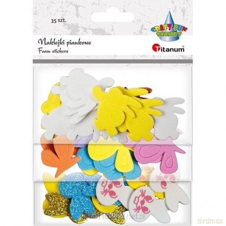 Naklejki piankowe mix 50 szt