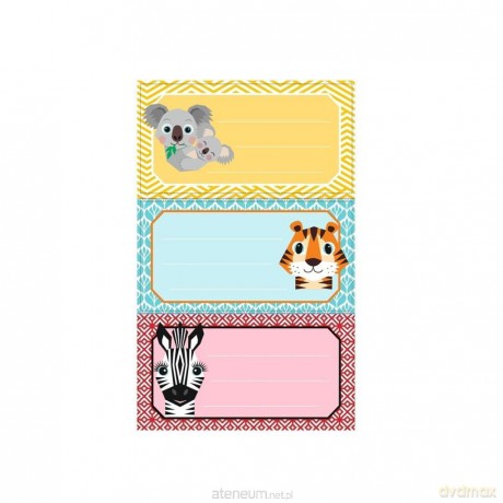 Naklejki szkolne Cute Animals 3 szt.