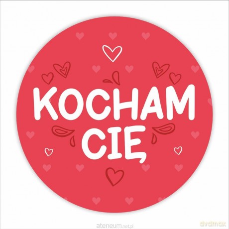 Naklejki walentynkowe - Kocham cię 24 szt