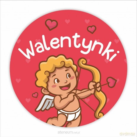 Naklejki walentynkowe - Kupidyn 24 szt