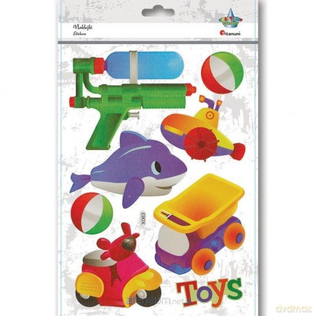 Naklejki wypukłe miękkie toys mix 8 szt